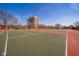 A complex features newly resurfaced tennis courts for recreation at 4000 N Meridian St # 14A, Indianapolis, IN 46208