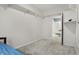 Bedroom with carpet, closet and shelving at 1127 S Pershing Ave, Indianapolis, IN 46221