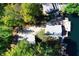 Aerial view of lakefront home with large deck at 7438 Haw Dr, Nineveh, IN 46164