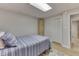 Spacious basement bedroom with ample closet space and light wood floors at 7438 Haw Dr, Nineveh, IN 46164