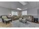 Finished basement with comfortable seating and a cozy atmosphere at 7438 Haw Dr, Nineveh, IN 46164