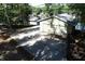 Aerial view of house with two car garage and lake access at 7438 Haw Dr, Nineveh, IN 46164