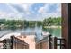 Scenic view from deck showcasing the lake and surrounding landscape at 7438 Haw Dr, Nineveh, IN 46164