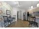 Bright kitchen showcases tile floors, stainless steel appliances, and a breakfast nook at 603 Ophelia Dr, Avon, IN 46123