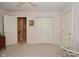Serene bedroom featuring an ensuite bathroom, creating a relaxing and inviting retreat within the home at 1612 S Jeanne Ct, New Palestine, IN 46163