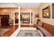 Spacious foyer featuring white columns and decorative rug at 1612 S Jeanne Ct, New Palestine, IN 46163
