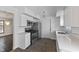 Modern kitchen with white cabinets and stainless steel appliances at 2103 Danbury Dr, Indianapolis, IN 46231