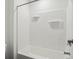 White shower and tub combo at 7856 Magnolia St, New Palestine, IN 46163