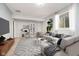 Finished basement with comfortable seating and workspace at 4729 Pearcrest Way, Greenwood, IN 46143