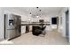 Updated kitchen featuring stainless steel appliances and granite countertops at 4729 Pearcrest Way, Greenwood, IN 46143