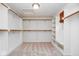 Large walk-in closet with ample shelving and hanging rods at 4729 Pearcrest Way, Greenwood, IN 46143