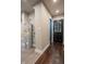 Unfinished basement with a water heater and door at 4429 Village Dr, Anderson, IN 46012
