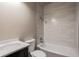 Clean bathroom with a bathtub, toilet, and vanity at 4429 Village Dr, Anderson, IN 46012