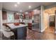 Modern kitchen with stainless steel appliances and granite countertops at 4429 Village Dr, Anderson, IN 46012