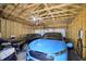 Spacious two-car garage with EV charger at 628 N Beville Ave, Indianapolis, IN 46201