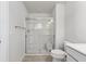 Clean bathroom with shower and toilet at 432 Charles Freer Ln, Whiteland, IN 46184