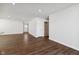 Spacious living area showcasing hardwood floors at 432 Charles Freer Ln, Whiteland, IN 46184