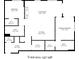 Detailed floor plan showcasing the layout of the home including bedrooms, baths and living spaces at 504 N Park N Ave # 4, Indianapolis, IN 46202