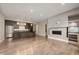 Open concept kitchen with stainless appliances at 504 N Park N Ave # 4, Indianapolis, IN 46202
