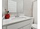 Bright bathroom with modern fixtures and stylish mirror at 10008 Sundley Dr, Indianapolis, IN 46239
