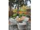 Cozy deck area with comfortable seating arrangement perfect for outdoor relaxation and entertaining at 6906 Johnson Rd, Indianapolis, IN 46220