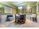 Charming dining room with decorative wall art and a classic dining set at 6906 Johnson Rd, Indianapolis, IN 46220