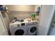 Laundry room with standard front-load washing machine and dryer at 5325 Bluff View Dr, Indianapolis, IN 46217
