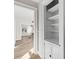 Hallway featuring built-in storage and modern design at 1429 Brookside Pkwy N Dr, Indianapolis, IN 46201