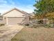 Brick ranch home with attached garage and landscaped yard at 5445 Carnoustie Cir # 12A, Avon, IN 46123