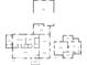 Detailed floor plan showcasing layout of rooms, including bedrooms, bathrooms, living spaces, and garage at 232 N Church St, Morgantown, IN 46160