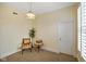 Stylish sitting room with elegant chair, decorative lighting, and tranquil ambiance at 232 N Church St, Morgantown, IN 46160