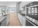 Modern kitchen showcasing stainless steel appliances and a functional island at 3537 Wrangler Dr, Bargersville, IN 46106