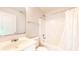 Clean bathroom with a vanity, toilet, and shower-tub combination at 1463 Hamilton Dr, Greenwood, IN 46143