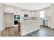 Stylish kitchen featuring a large island, stainless steel appliances, and sleek finishes at 20378 Hudson Bay Ln, Westfield, IN 46074