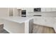 Bright kitchen boasting a spacious island, stainless appliances, and modern finishes at 20378 Hudson Bay Ln, Westfield, IN 46074