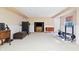 Finished basement with exercise equipment and entertainment center at 719 Trent Dr, Greenwood, IN 46143