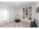 Bright bedroom features a wardrobe closet, soft carpet, and a window at 8118 Ambrosia Ln, Pendleton, IN 46064