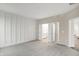 Open and airy main bedroom boasts neutral carpet, an accent wall, and an ensuite bathroom at 413 Onset Way, Westfield, IN 46074