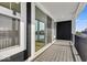 Private balcony with composite decking and glass doors at 5759 Cr W 750 N, McCordsville, IN 46055