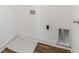 Laundry room with space for a washer and dryer and a drain at 5759 Cr W 750 N, McCordsville, IN 46055