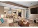 Spacious living room with fireplace and plenty of natural light at 7709 Elk Dr, Nineveh, IN 46164