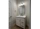 Stylish half-bath with modern vanity and hardware at 460 W Smoky Row, Carmel, IN 46032