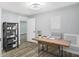 Functional home office with a large desk and built-in shelving at 1327 N Gale St, Indianapolis, IN 46201
