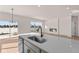Kitchen island with sink and modern faucet at 5034 Bergamot Dr, Brownsburg, IN 46112