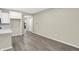 Spacious living room featuring hardwood floors and ample natural light at 18415 Depoe Ln, Westfield, IN 46074