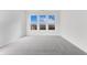 This bedroom features plush gray carpet, white walls and trim, and three windows for plenty of natural light at 251 Hunters Ridge Dr, Danville, IN 46122