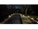 Covered pool illuminated at night at 6902 Creekridge Trl, Indianapolis, IN 46256