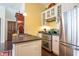 Modern kitchen features stainless appliances and ample counter space, great for cooking and entertaining at 7258 N Richardson Dr, Morgantown, IN 46160