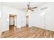 Spacious bedroom with hardwood floors and ample natural light at 4902 N Park Ave, Indianapolis, IN 46205