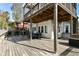 Spacious deck with dining area and pergola at 4902 N Park Ave, Indianapolis, IN 46205